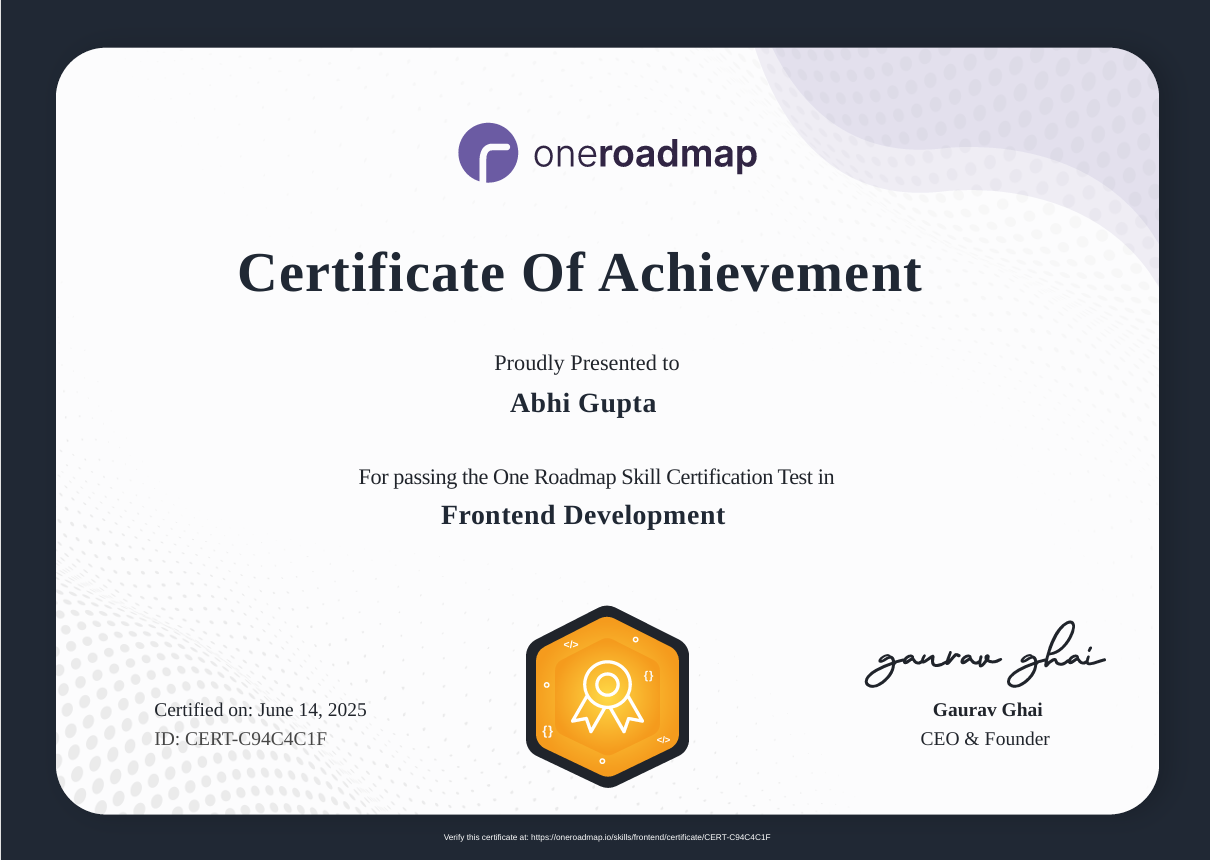 Frontend  Development