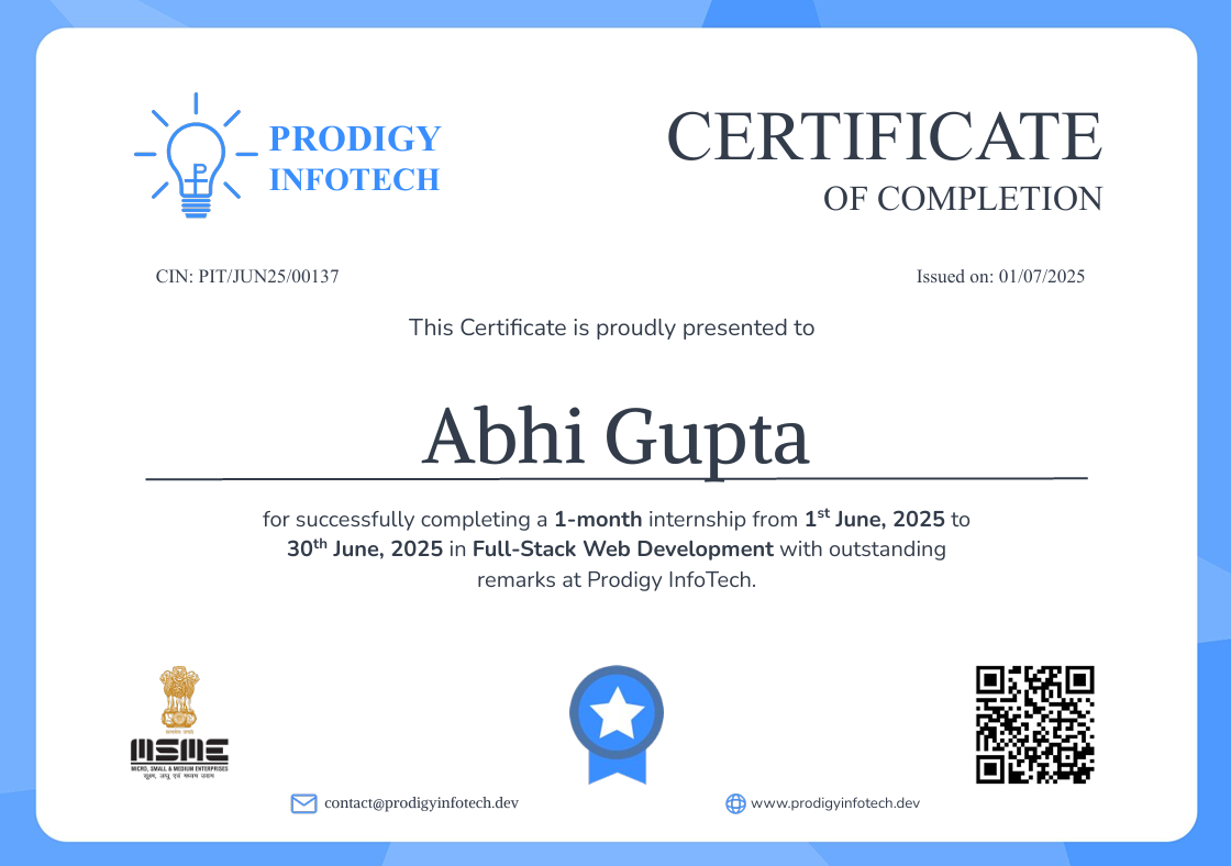 Full-Stack Web Development